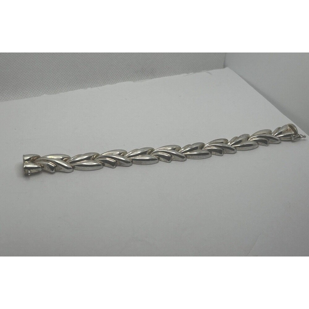 Milor Bracelet Link 925 Sterling Silver - 7.5 inches pointing in one direction